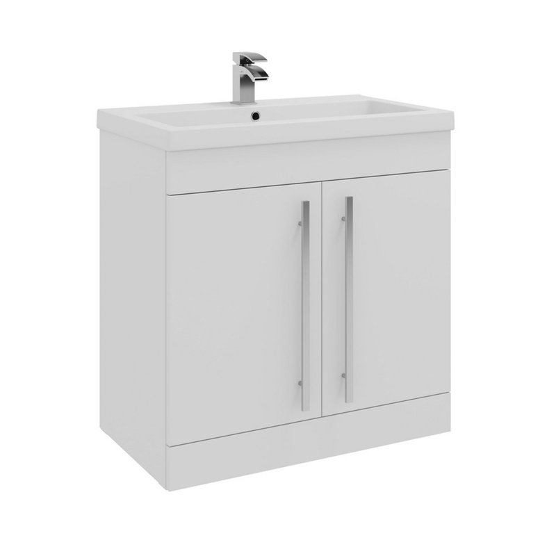 Clifton 600mm Wall Mounted Single Bathroom Vanity with Vitreous China Basin