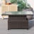 Rectangular Wicker Adjustable Outdoor Dining Table-94394880-94394879