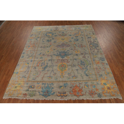 All-Over Handmade Oushak Indian Area Rug 8x10