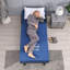 Base de lit réglable à massage zéro gravité avec matelas en mousse à mémoire de forme ferme de 6 po, incluant les traverses latérales et les roulettes verrouillables à pédale - Série 3101G-113691884