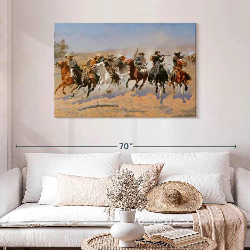 Lelar A Dash For The Timber, 30" H x 45" W