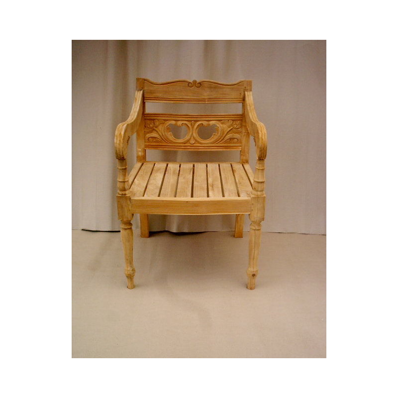 Chaise de patio teck Proulx