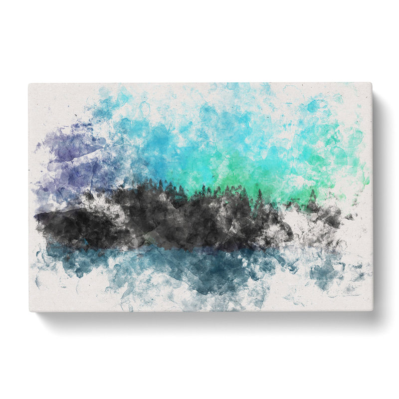 The Northern Lights In Iceland - Wrapped Canvas Print, 60cm H x 91cm W x 4cm D