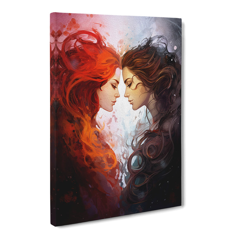 Two Women In Love Conceptual - Print, 60cm H x 40cm W x 3cm D