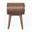 Chestnut Circular Bedside