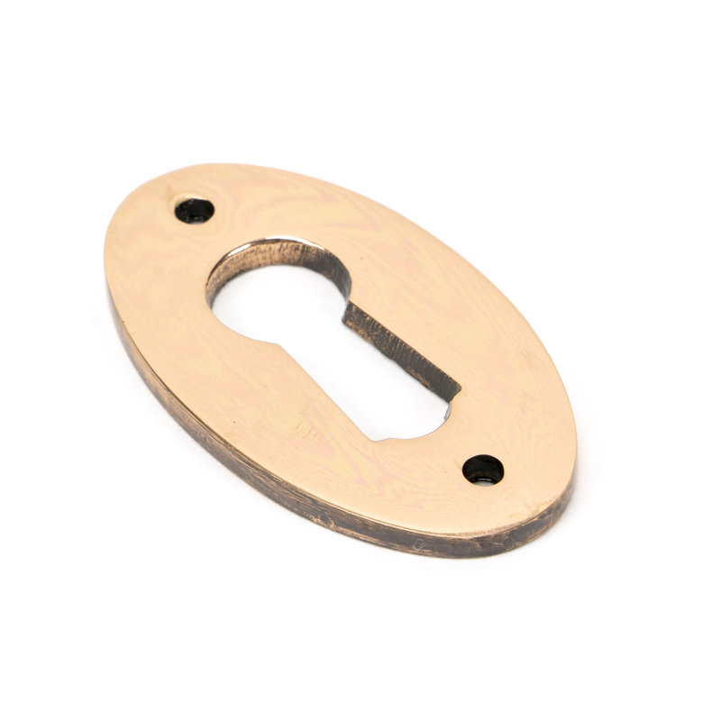 Escutcheon Rosette, Polished Bronze
