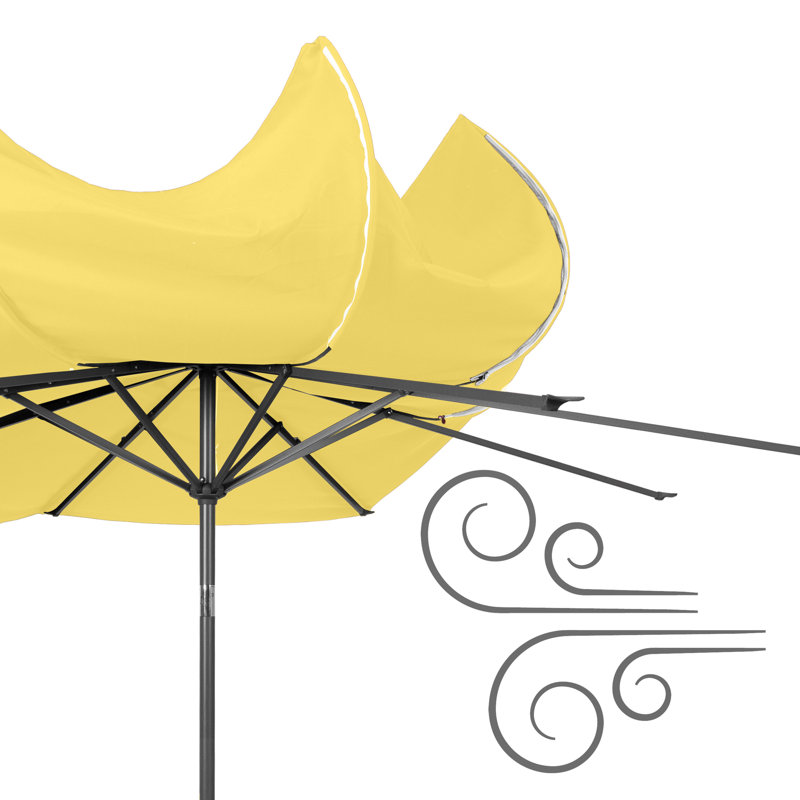 Parasol de marché 9,8 pi Bryn, Jaune
