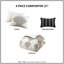 Édredon pour lit double / grand 4 pièces avec coussin décoratif. Noir / imprimé. Rembourrage. Ingrédient d'inspiration mondiale. Impression lavable à la machine. 100%. .-124523306