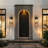 3-Light Square Lantern Outdoor Wall Sconce