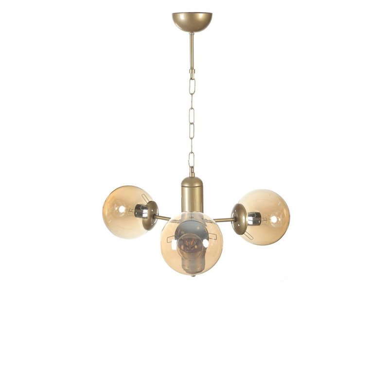 Chandle Chandelier, Gold/Amber