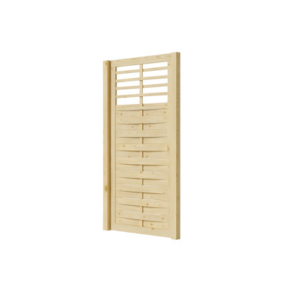 Wooden Garden Gate with Door Latch