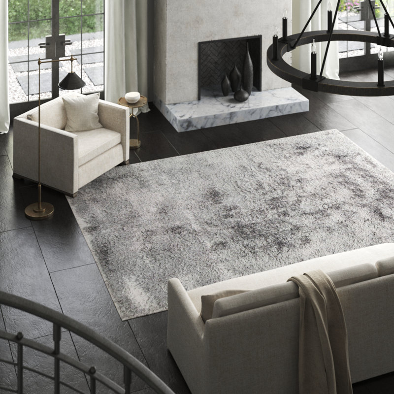 Pavilion Area Rug in Gray, Rectangle 7'6" x 9'6"