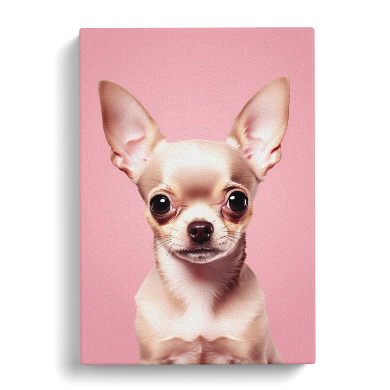 Chihuahua Minimalism No.2 - No Frame Print, 76cm H x 50cm W x 3cm D