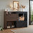 Extendable and Rotating Shoe Cabinet with 1 Drawer, 90-Degree Corner Storage for Entryway