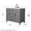 Beckett 42" Freestanding Single Bathroom Vanity with Quartz Top-8083837-8083779-8083833