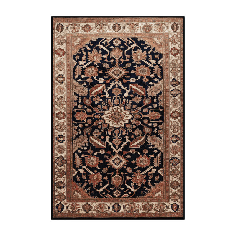 Tapis brun lavable à la machine, Rectangulaire 8 pi x 12 pi
