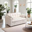 Canapé-lit, canapé-lit escamotable en velours 3 en 1 avec accoudoirs, poches de rangement et 2 coussins, dossier réglable, canapé-lit pour le salon, lit variable dans la chambre à coucher
