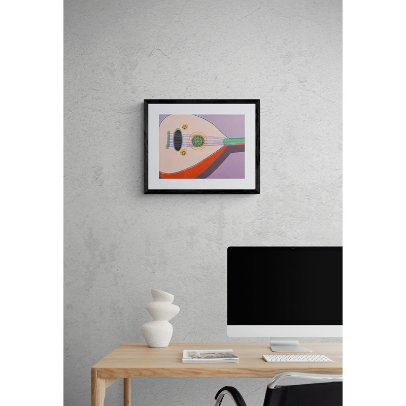 Turkish Oud Print by Sue Graef, 16" H x 20" W, Black Framed Paper