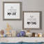 Bring My Cat - Ensemble de 2 encadrements d'art textuel sur toile-560793187-560793191