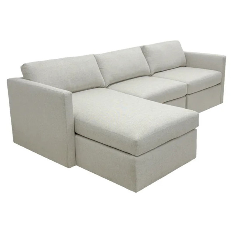 Canapé d'angle moderne sans pouf - Truffe, 3870 Natural