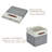 Decomomo Stackable Foldable Cube Storage  With Pu Handles Fabric Bin Set-373679112-373679220