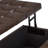Harrison 36"W Upholstered Square Coffee Table Storage Ottoman with Split Lift Top-1296947186