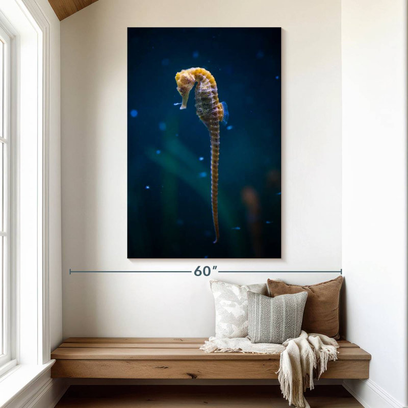 Brampt Long Tailed Seahorse, 51" H x 34" W