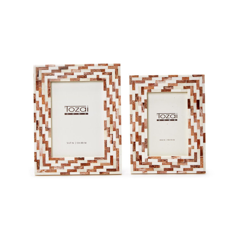 Set Of 2 Mosaic Photo Frame
