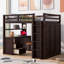 Lit mezzanine avec tiroirs, bureau et garde-robe-80112715-80112714
