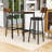3-Piece Space-Saving Dining Table Set with Upholstered Seats and Durable Frame for Small Space-203635935-203635912-206491325