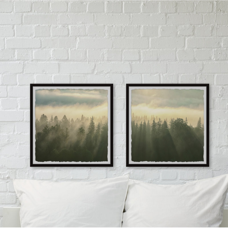 Monaco Monaco Sunlight Through Trees - 2 Piece Single Picture Frame Print, 61cm H x 122cm W x 3.81cm D