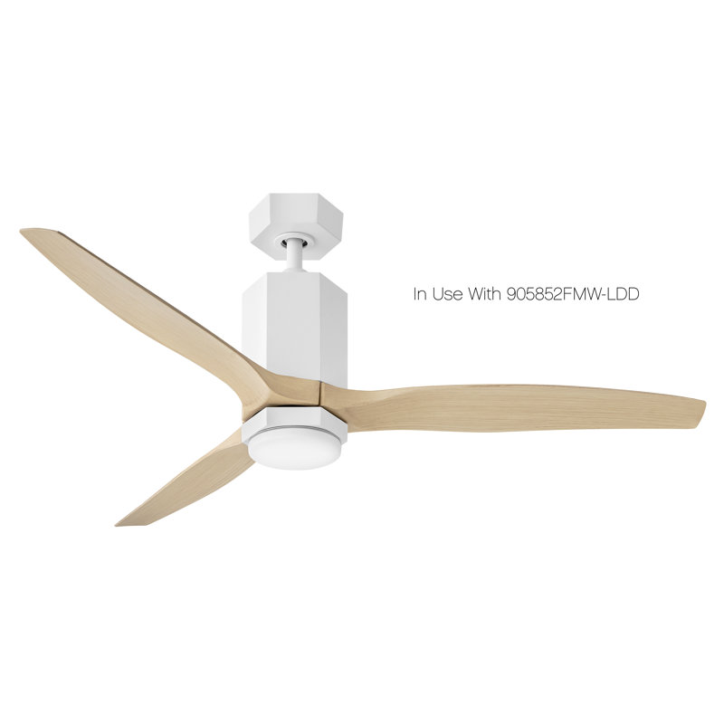 Facet Semi-Flush Mount Conversion Kit for the Downrods Ceiling Fan, White