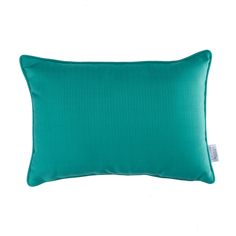 Lillian August Outdoor Living Lagoon Lumbar Pillow Cover, Lagoon, 14"H x 20"W