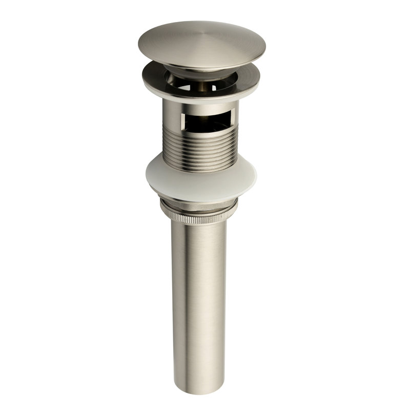 2.56'' W Drain Stopper Yes, Brushed Nickel