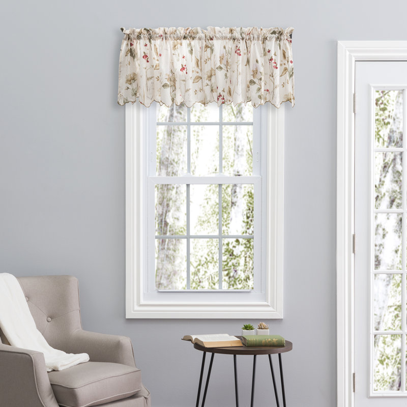 Maeda Floral Tailored Window Valance