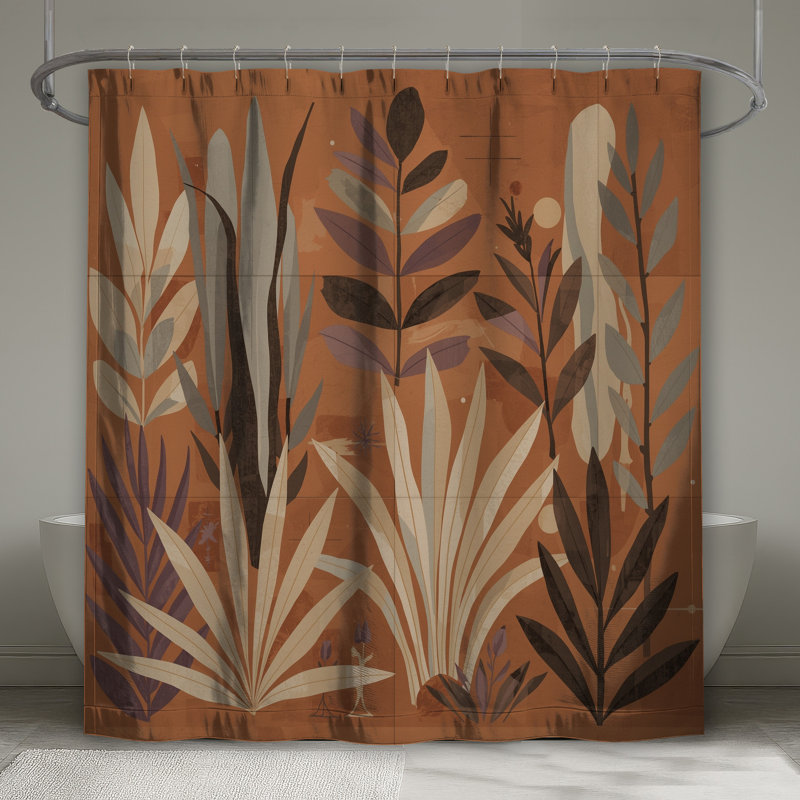 Rideaux de douche Abstract Botanical Illustration, L 70 po x H 84 po