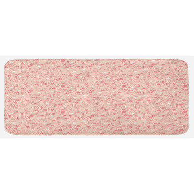 Eclectic Floral Synthetic Kitchen Mat