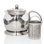 Symple Stuff 0.75 mL Stovetop Safe Glass and Stainless Steel Teapot For