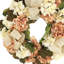 Couronne d'automne de 71 cm (28 po) composée d'hortensias et de feuilles de figuier, ornée de nœuds