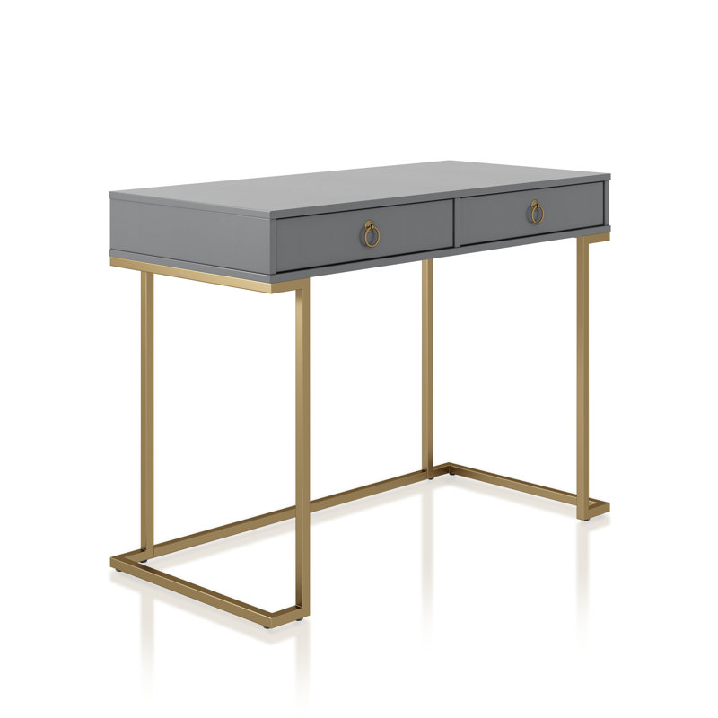 Steel Writing Desk, Graphite Grey