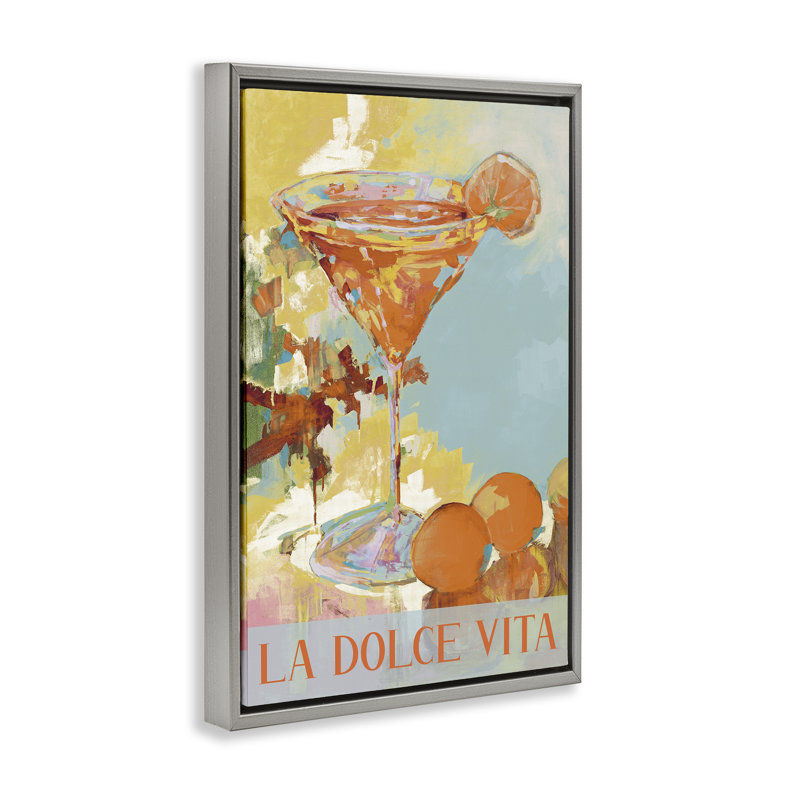 Cadre flottant Dolce Vita, H 25 po x l 17 po, Cadre flottant gris lustré