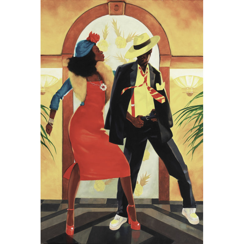 Night out I by Graham Reynolds - Painting, Wrapped Canvas, 91cm H x 61cm W