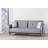 Modern 3-Seat Sofa Bed, Grey Linen Fabric | 100% Metal Frame, 74.8 x 37.4 x 16.9 inches | 5-Level Adjustable Arms, 4-Level Independent Backrest | Pocket Spring + High-DNS Foam Cushions | Max Capacity: 661 lbs, Stylish & Functional Design-1408845772
