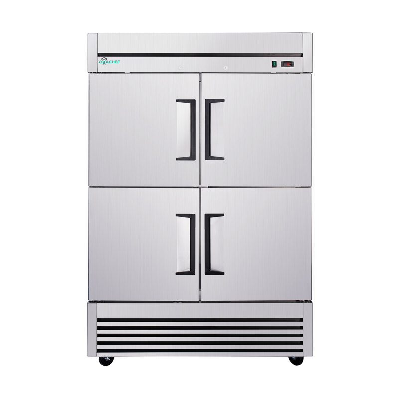 54" Commercial Reach-in Refrigerator - 44.5 Cu.Ft 4-Door Stainless Steel Fridge with Precise Temperature Control for Restaurant Kitchen, ETL Certified