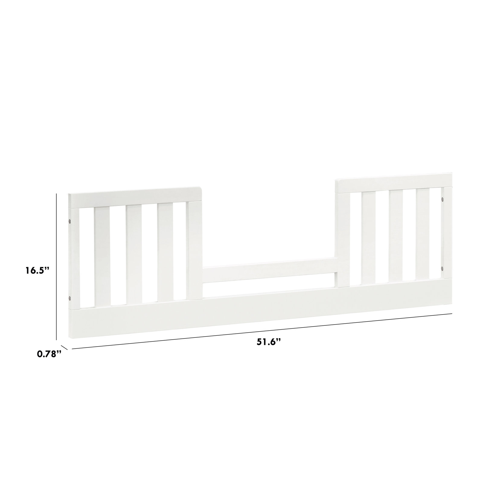 Darlington Toddler Bed Rail, Warm White