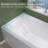 60'' x 32'' Drop-in Bathtub Acrylic  Alcove Apron Skirt Walk-in Soaking Tub in Glossy White  with Overflow & Drain in Chrome-101270763