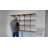 60" X 10" Floating Book Shelf With Adjustable Brackets, Wall Mounted Shelving Unit, Living Room Shelf, 1" Thick Real Wooden Shelf, Hanging Shelf For Home Organization , Decorative, Rustic & Boho Decor, Burnt, 3 Tier