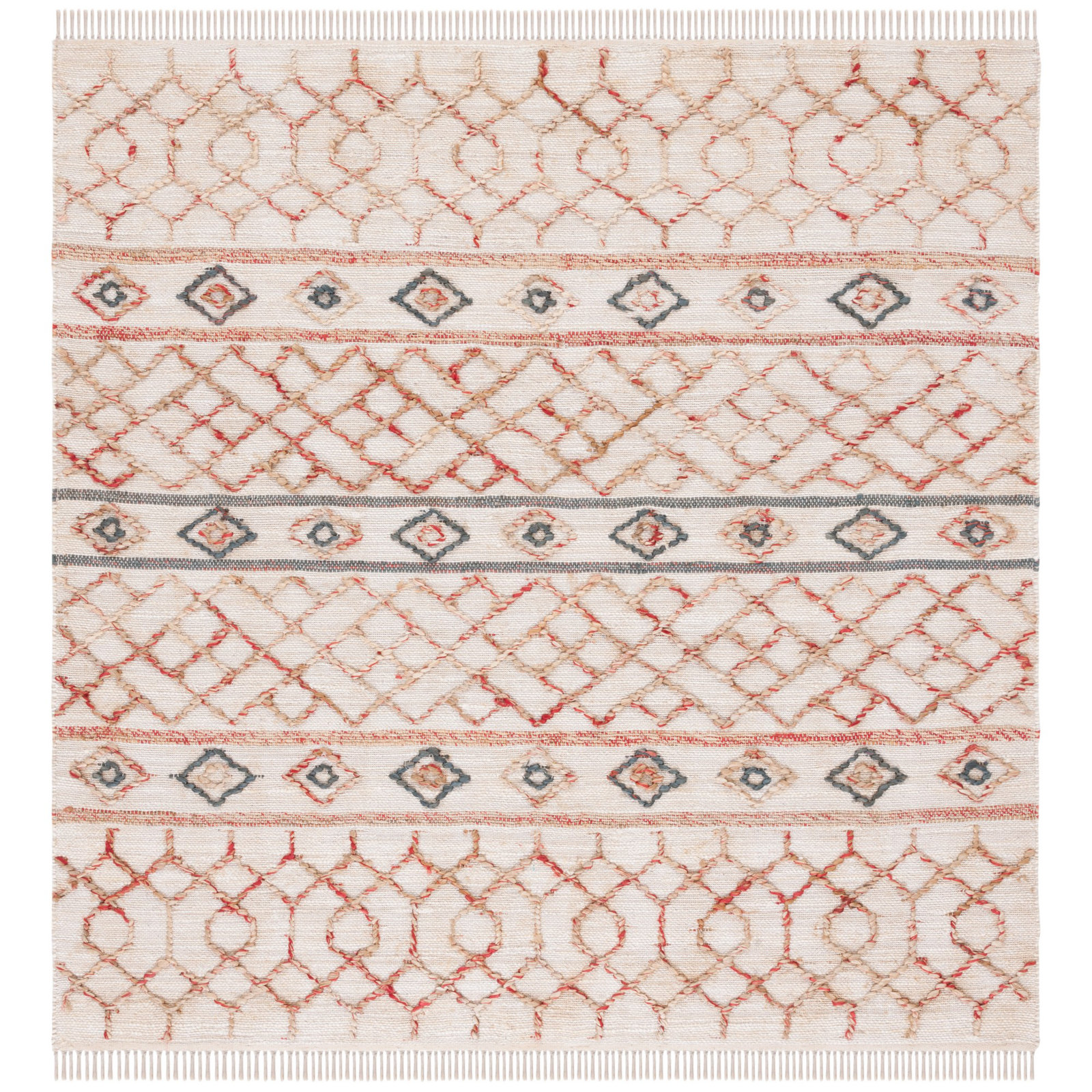Kiya Natural/Ivory Rug, Square 6'