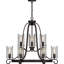  Lustre suspendu 9 lumières Amarrion V2079-79 Regina