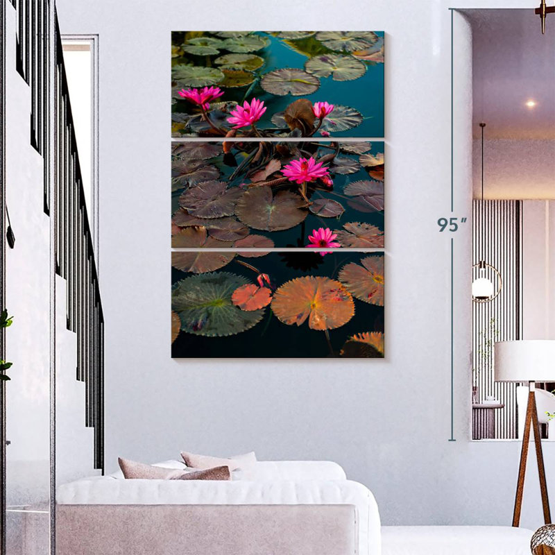 Harnek Lily Pond, 74" H x 48" W